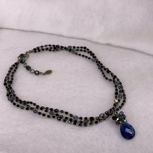 Blue crystal Rachel Reinhardt necklace